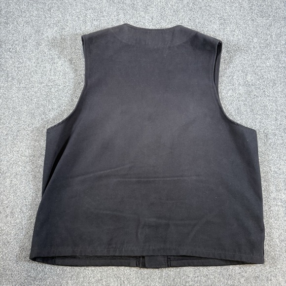 Vintage CC Filson Vest Mens 44 Large Black Moleskin Outdoors USA Made Hunting - Picture 2 of 11